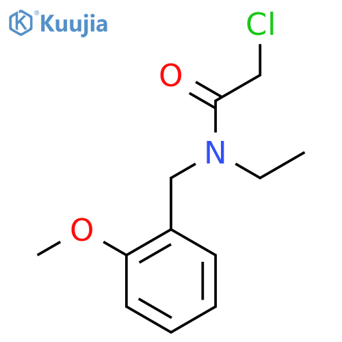 2-Chloro-N-ethyl-N-(2-methoxy-benzyl)-acetamide structure