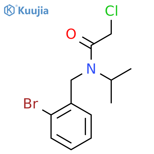 N-(2-Bromo-benzyl)-2-chloro-N-isopropyl-acetamide structure