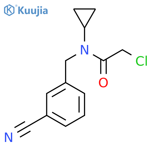 2-Chloro-N-(3-cyano-benzyl)-N-cyclopropyl-acetamide structure