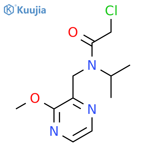 2-Chloro-N-isopropyl-N-(3-methoxy-pyrazin-2-ylmethyl)-acetamide structure