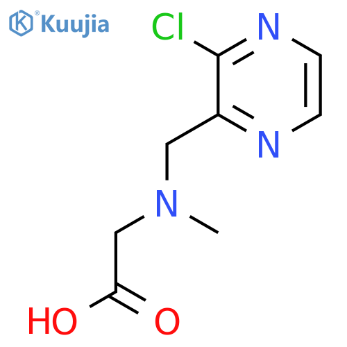 [(3-Chloro-pyrazin-2-ylmethyl)-methyl-amino]-acetic acid structure