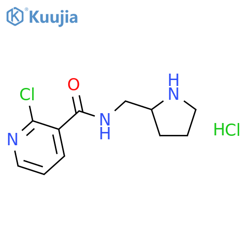 2-Chloro-N-(pyrrolidin-2-ylmethyl)nicotinamide hydrochloride structure