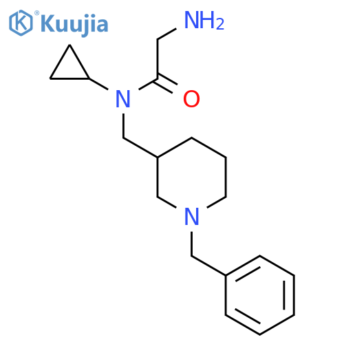 2-Amino-N-(1-benzyl-piperidin-3-ylmethyl)-N-cyclopropyl-acetamide structure