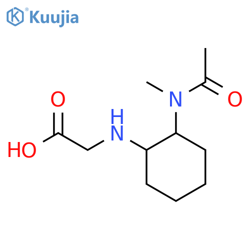 [2-(Acetyl-methyl-amino)-cyclohexylamino]-acetic acid structure