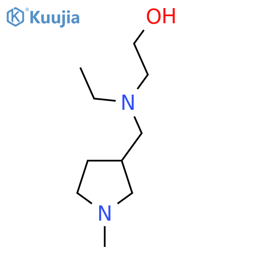 2-[Ethyl-(1-methyl-pyrrolidin-3-ylmethyl)-amino]-ethanol structure