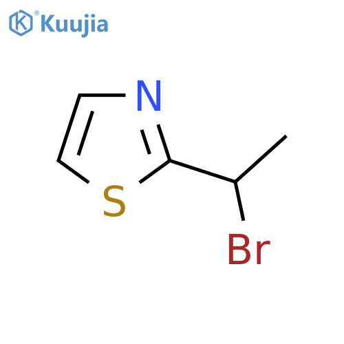 2-(1-bromoethyl)-1,3-thiazole structure