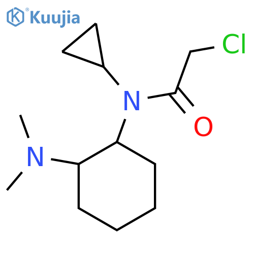 2-Chloro-N-cyclopropyl-N-(2-dimethylamino-cyclohexyl)-acetamide structure