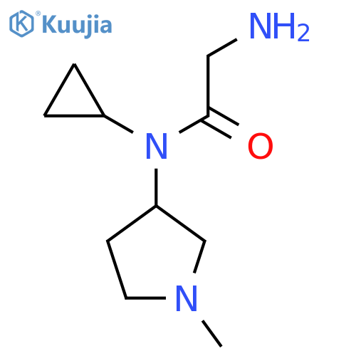 2-Amino-N-cyclopropyl-N-(1-methyl-pyrrolidin-3-yl)-acetamide structure