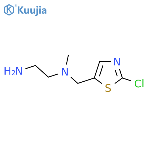 N*1*-(2-Chloro-thiazol-5-ylmethyl)-N*1*-methyl-ethane-1,2-diamine structure