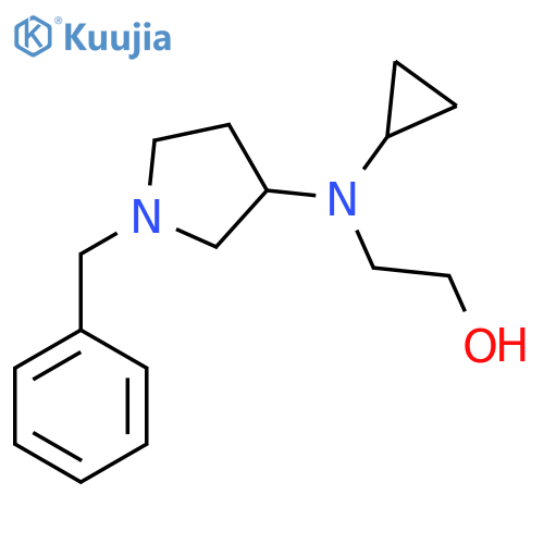 2-[(1-Benzyl-pyrrolidin-3-yl)-cyclopropyl-amino]-ethanol structure