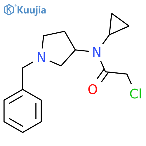 N-(1-Benzyl-pyrrolidin-3-yl)-2-chloro-N-cyclopropyl-acetamide structure