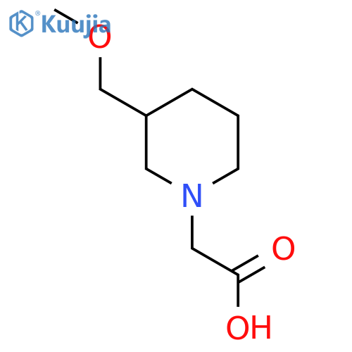 2-[3-(methoxymethyl)piperidin-1-yl]acetic acid structure