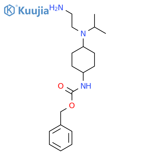 {4-[(2-Amino-ethyl)-isopropyl-amino]-cyclohexyl}-carbamic acid benzyl ester structure
