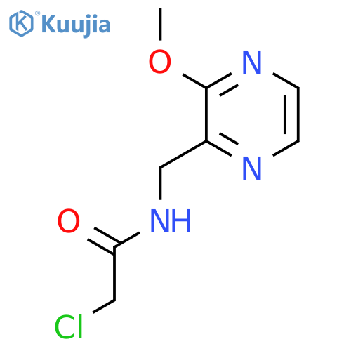 2-Chloro-N-(3-methoxy-pyrazin-2-ylmethyl)-acetamide structure