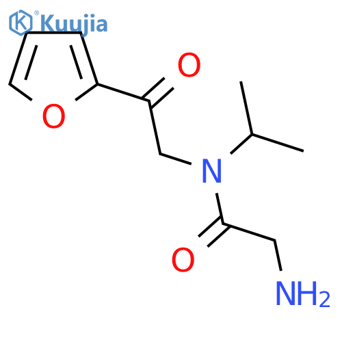 2-Amino-N-(2-furan-2-yl-2-oxo-ethyl)-N-isopropyl-acetamide structure