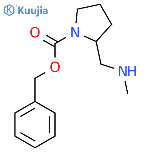2-Methylaminomethyl-pyrrolidine-1-carboxylic acid benzyl ester structure