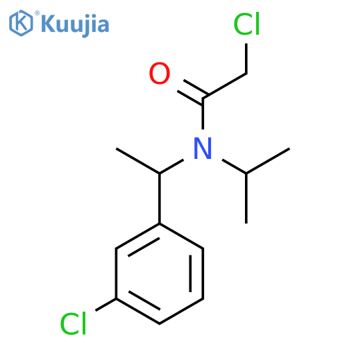 2-Chloro-N-[1-(3-chloro-phenyl)-ethyl]-N-isopropyl-acetamide structure