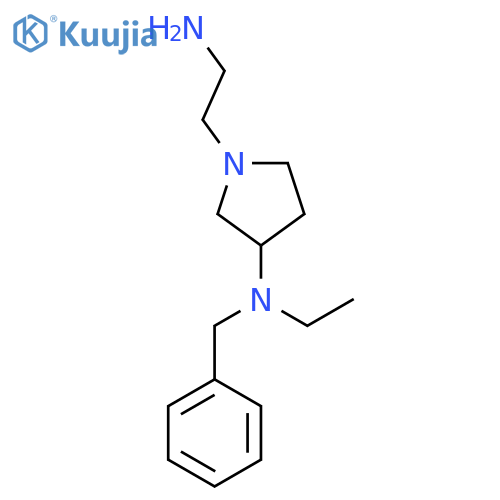 [1-(2-Amino-ethyl)-pyrrolidin-3-yl]-benzyl-ethyl-amine structure