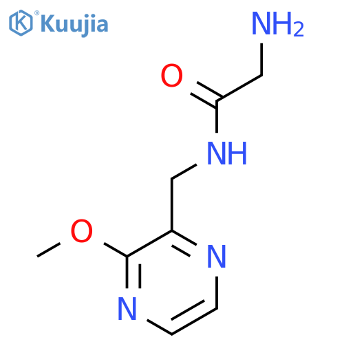 2-Amino-N-(3-methoxy-pyrazin-2-ylmethyl)-acetamide structure