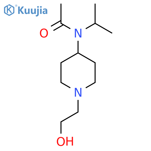 N-[1-(2-Hydroxy-ethyl)-piperidin-4-yl]-N-isopropyl-acetamide structure