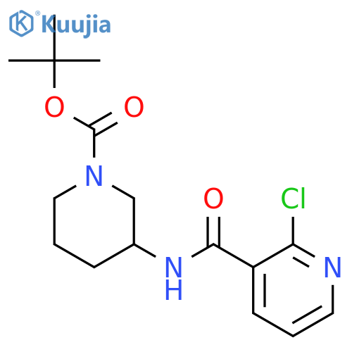 tert-Butyl 3-(2-chloronicotinamido)piperidine-1-carboxylate structure