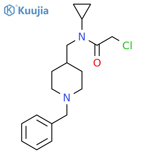 N-(1-Benzyl-piperidin-4-ylmethyl)-2-chloro-N-cyclopropyl-acetamide structure