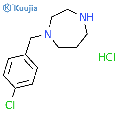 1-(4-Chlorobenzyl)-1,4-diazepane hydrochloride structure