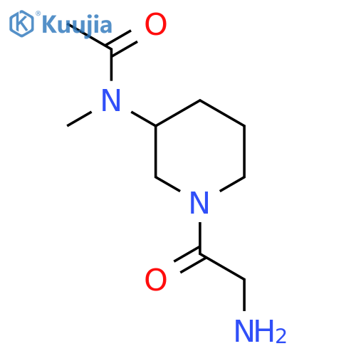 N-[1-(2-Amino-acetyl)-piperidin-3-yl]-N-methyl-acetamide structure