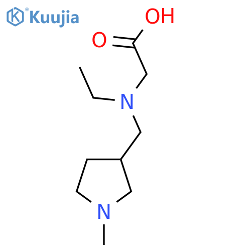 [Ethyl-(1-methyl-pyrrolidin-3-ylmethyl)-amino]-acetic acid structure
