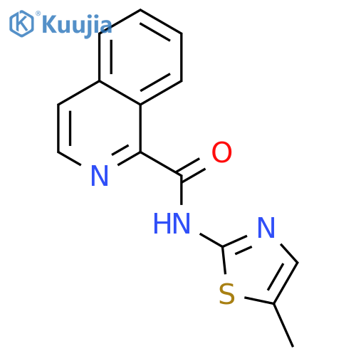 N-(5-Methylthiazol-2-yl)isoquinoline-1-carboxamide structure