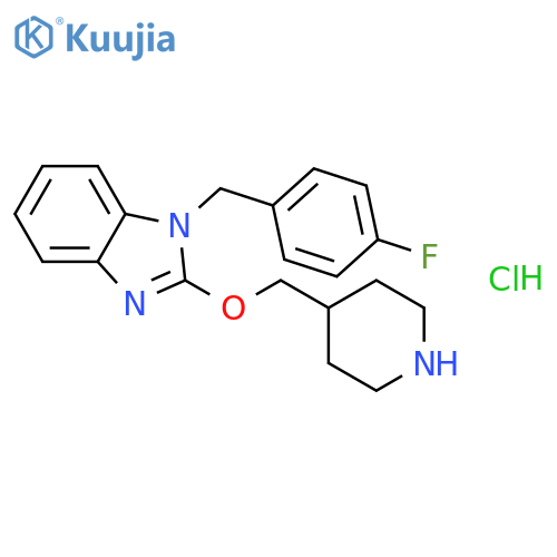 1-(4-Fluorobenzyl)-2-(piperidin-4-ylmethoxy)-1H-benzo[d]imidazole hydrochloride structure