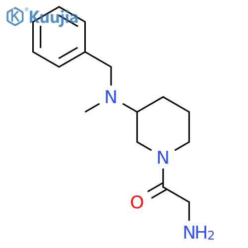 2-Amino-1-[3-(benzyl-methyl-amino)-piperidin-1-yl]-ethanone structure