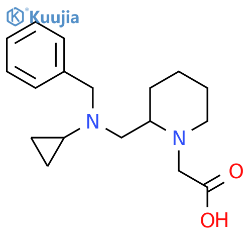 {2-[(Benzyl-cyclopropyl-amino)-methyl]-piperidin-1-yl}-acetic acid structure
