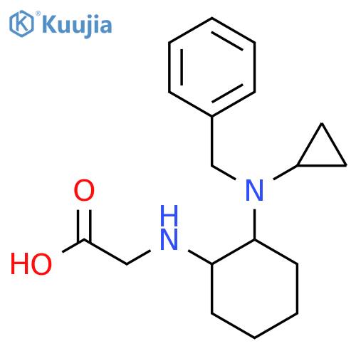 [2-(Benzyl-cyclopropyl-amino)-cyclohexylamino]-acetic acid structure