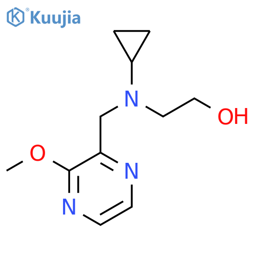 2-[Cyclopropyl-(3-methoxy-pyrazin-2-ylmethyl)-amino]-ethanol structure