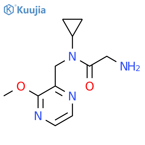 2-Amino-N-cyclopropyl-N-(3-methoxy-pyrazin-2-ylmethyl)-acetamide structure