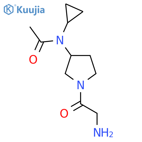 N-[1-(2-Amino-acetyl)-pyrrolidin-3-yl]-N-cyclopropyl-acetamide structure