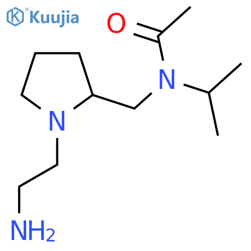 N-[1-(2-Amino-ethyl)-pyrrolidin-2-ylmethyl]-N-isopropyl-acetamide structure