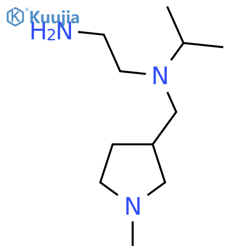 N*1*-Isopropyl-N*1*-(1-methyl-pyrrolidin-3-ylmethyl)-ethane-1,2-diamine structure