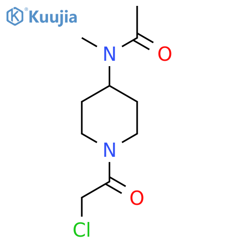 N-[1-(2-Chloro-acetyl)-piperidin-4-yl]-N-methyl-acetamide structure