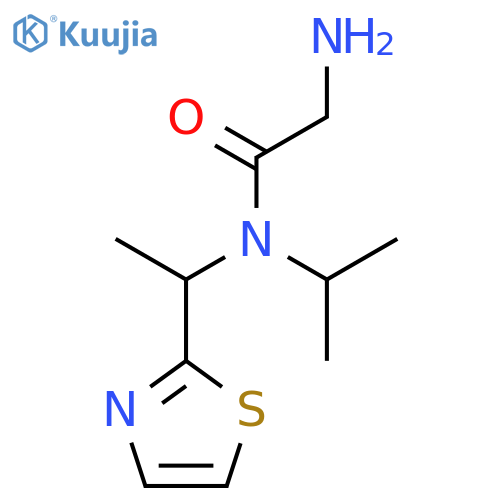 2-Amino-N-isopropyl-N-(1-thiazol-2-yl-ethyl)-acetamide structure