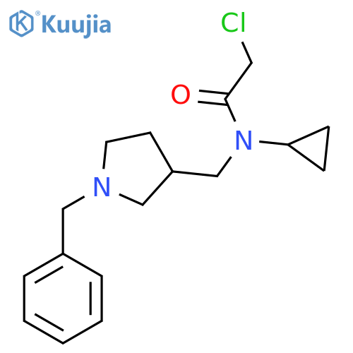 N-(1-Benzyl-pyrrolidin-3-ylmethyl)-2-chloro-N-cyclopropyl-acetamide structure