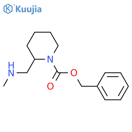2-MethylaMinoMethyl-piperidine-1-carboxylic acid benzyl ester structure