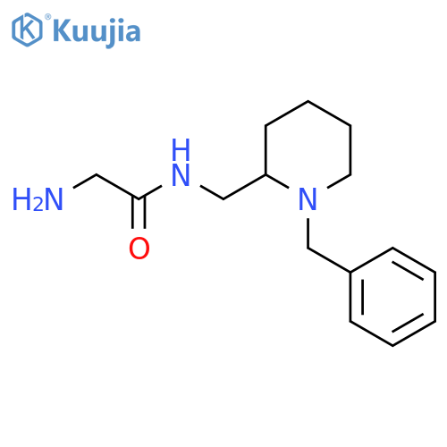 2-Amino-N-(1-benzyl-piperidin-2-ylmethyl)-acetamide structure
