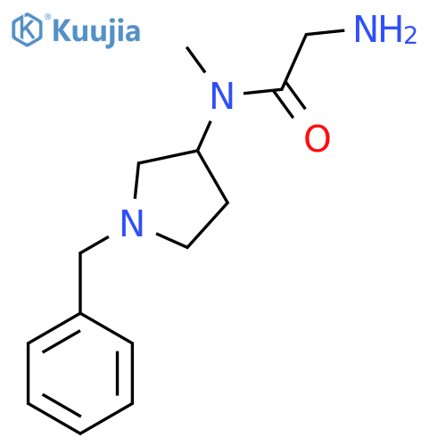 2-Amino-N-(1-benzyl-pyrrolidin-3-yl)-N-methyl-acetamide structure