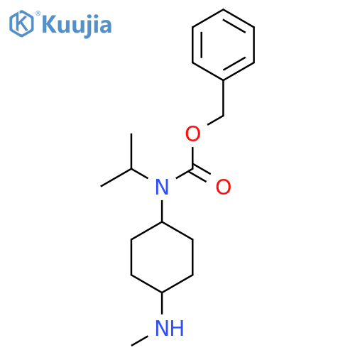 Isopropyl-(4-methylamino-cyclohexyl)-carbamic acid benzyl ester structure