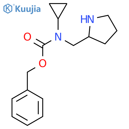 Cyclopropyl-pyrrolidin-2-ylmethyl-carbamic acid benzyl ester structure