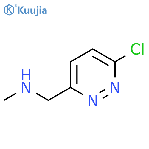(6-Chloro-pyridazin-3-ylmethyl)-methyl-amine structure