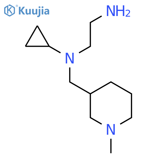 N*1*-Cyclopropyl-N*1*-(1-methyl-piperidin-3-ylmethyl)-ethane-1,2-diamine structure