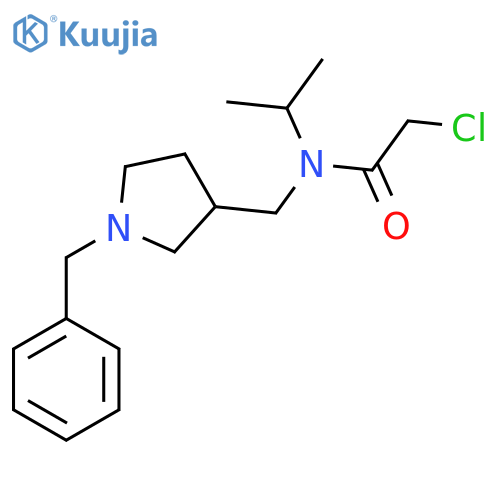 N-(1-Benzyl-pyrrolidin-3-ylmethyl)-2-chloro-N-isopropyl-acetamide structure